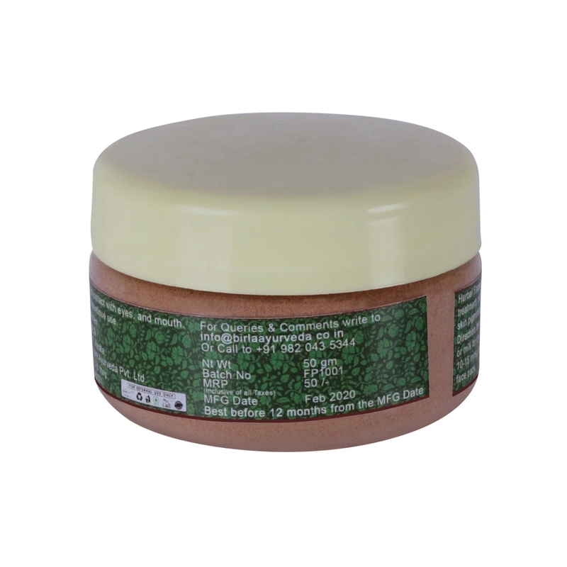 Orgenik: Shop Facepack 50gm from the brand Birla Ayurveda