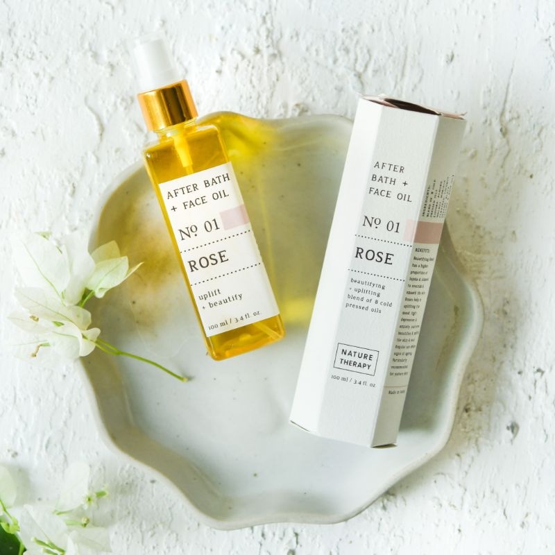 Orgenik: Rose after Bath + Face Oil from brand Nature Therapy