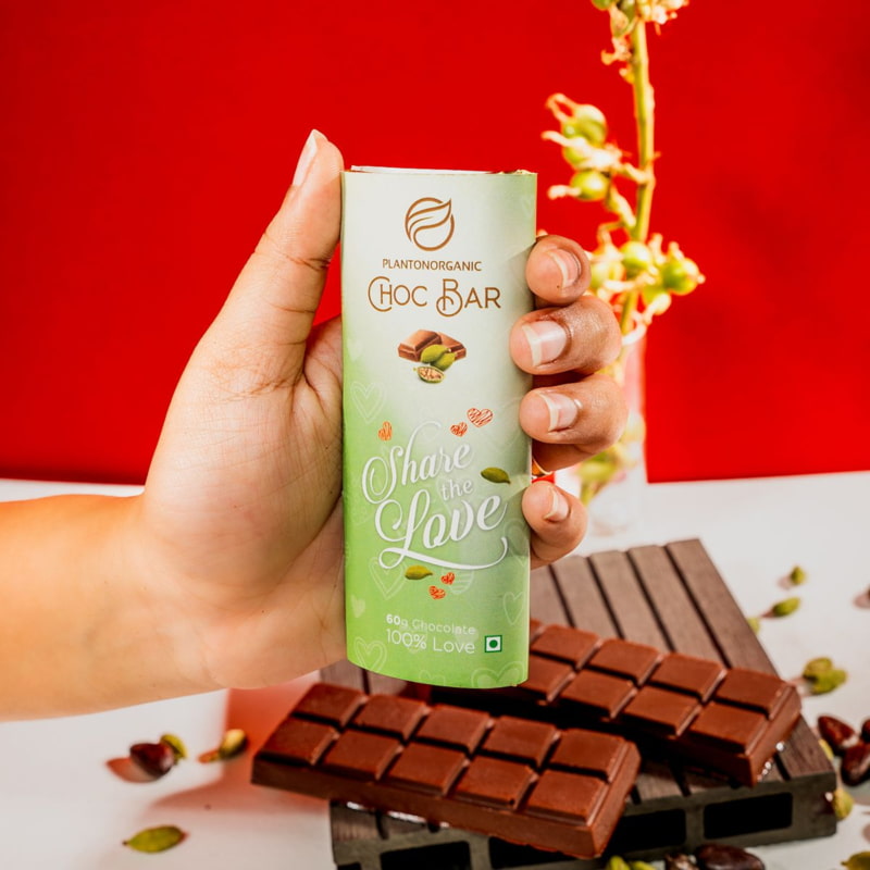 Orgenik Shop Organic Chocbar - Cardamom - Buy 2 Offer from brand Plantonorganic