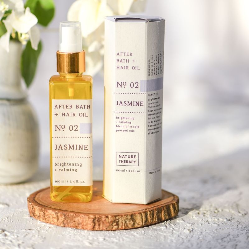 Orgenik: Jasmine after Bath + Hair Oil from brand Nature Therapy