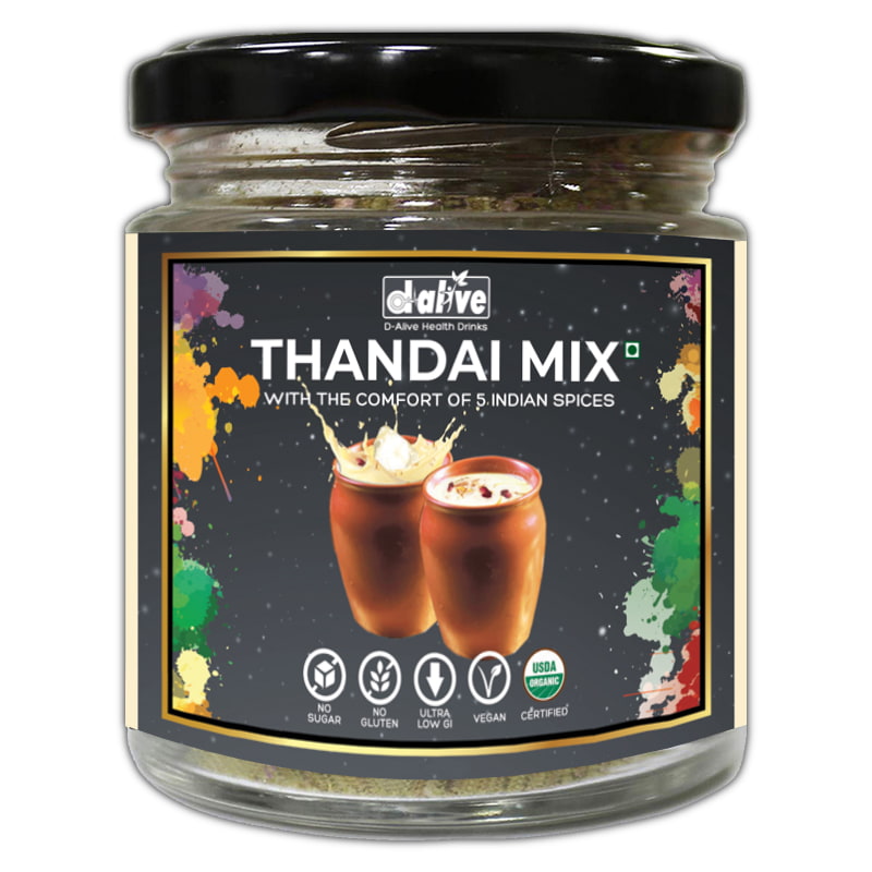 Orgenik: Shop Thandai Instant Drink Premix from brand D-Alive