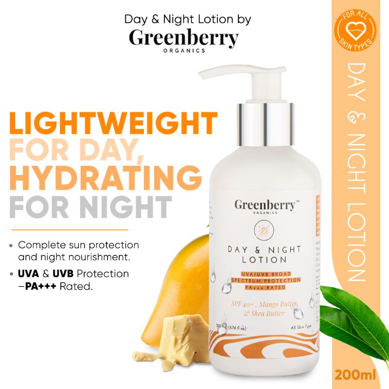 Orgenik: SPF 40+ Day & Night Lotion PA+++ UVA/UVB Protection