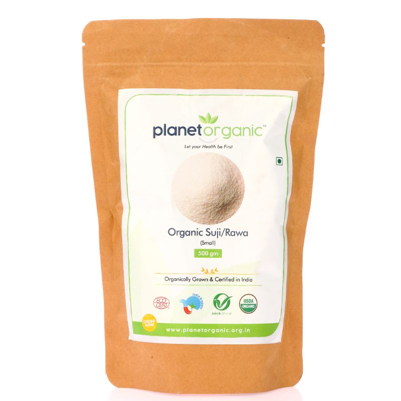 Orgenik: Wheat Suji Rawa (Small) from brand Planet Organic