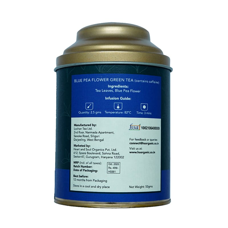 Orgenik: Shop Blue Pea Flower Green Tea from the brand Heart & Soul