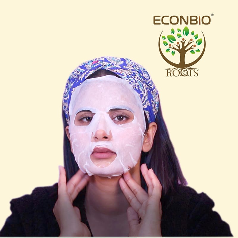 Orgenik: Shop Labute Collagen Facial Sheet Mask (Pack Of 5) - ECONBIO ROOTS from the brand ECONBIO ROOTS
