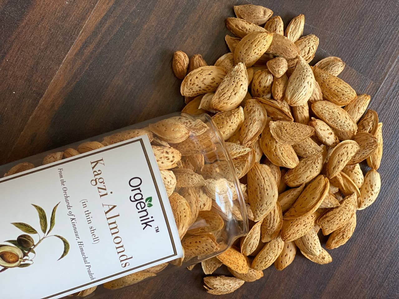 Orgenik: Shop Natural Kagzi Almonds (Kagzi Badam) - Kinnaur from the brand Orgenik
