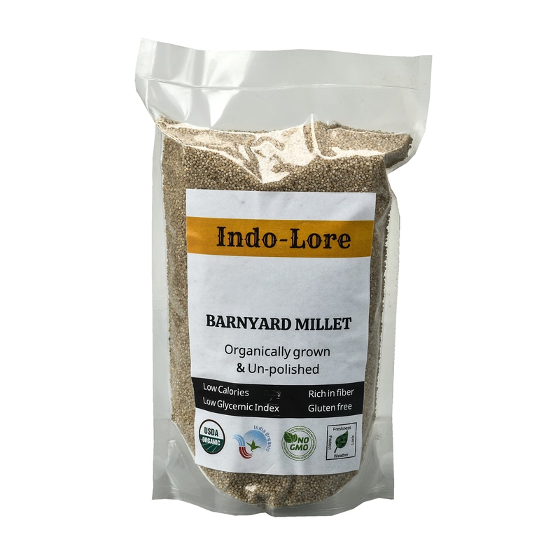 Orgenik: Organic Whole Grain Barnyard Millet from brand Indo-Lore