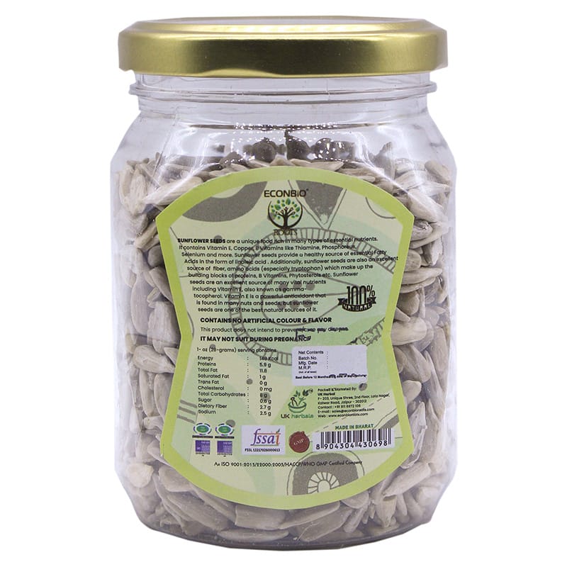 Orgenik: Shop Sunflower Seeds 150g (Pack Of 2) - ECONBIO ROOTS from the brand ECONBIO ROOTS