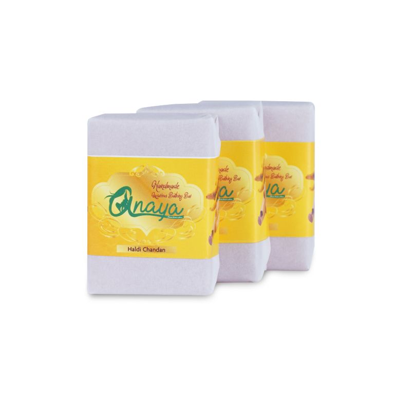 Orgenik: Haldi Chandan Luxurious Handmade Bathing Bar with the Finest Ayurvedic Ingredients from the brand Anaya