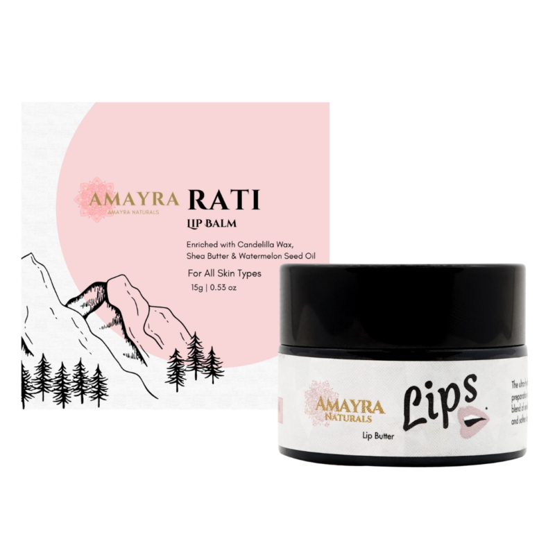 Orgenik: Shop Rati - Watermelon Mandarin Vegan Lip Butter - from the brand Amayra Naturals