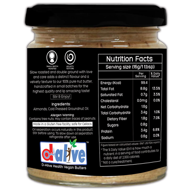 Orgenik: Shop Organic Almond Butter from brand D-Alive
