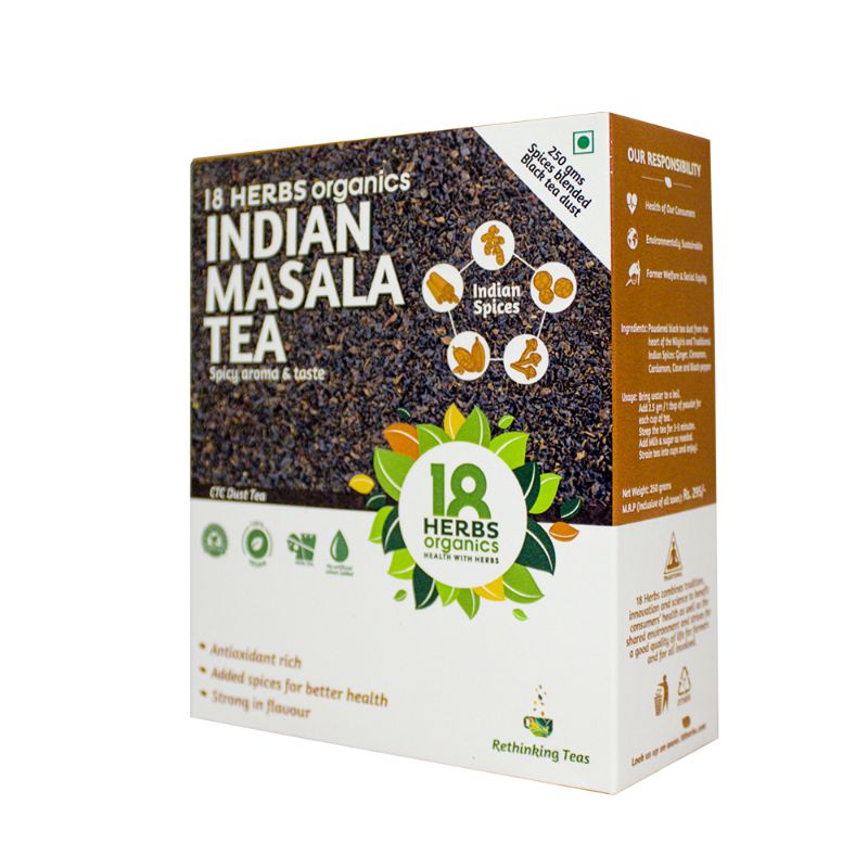 Orgenik: Indian Masala Tea from brand 18 Herbs Organics