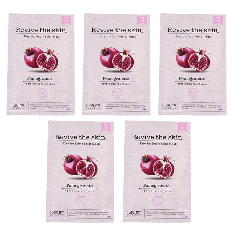 buy Skin Brightening Pomegranate Facial Sheet Mask (Pack Of 5) - ECONBIO ROOTS