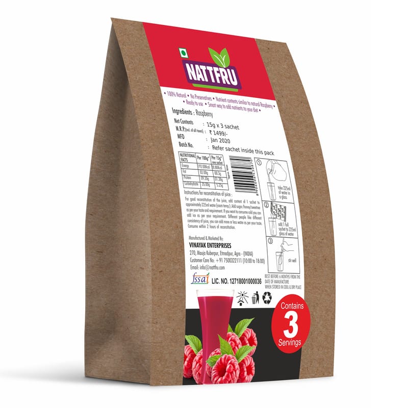Orgenik: Shop Raspberry Fruit Juice Powder 45g
