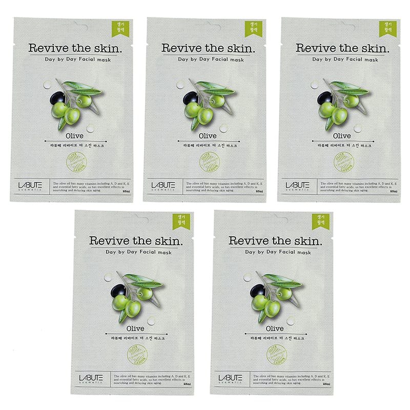 Orgenik: Shop Skin Nourishing Olive Facial Sheet Mask (Pack Of 5) - ECONBIO ROOTS from the brand ECONBIO ROOTS