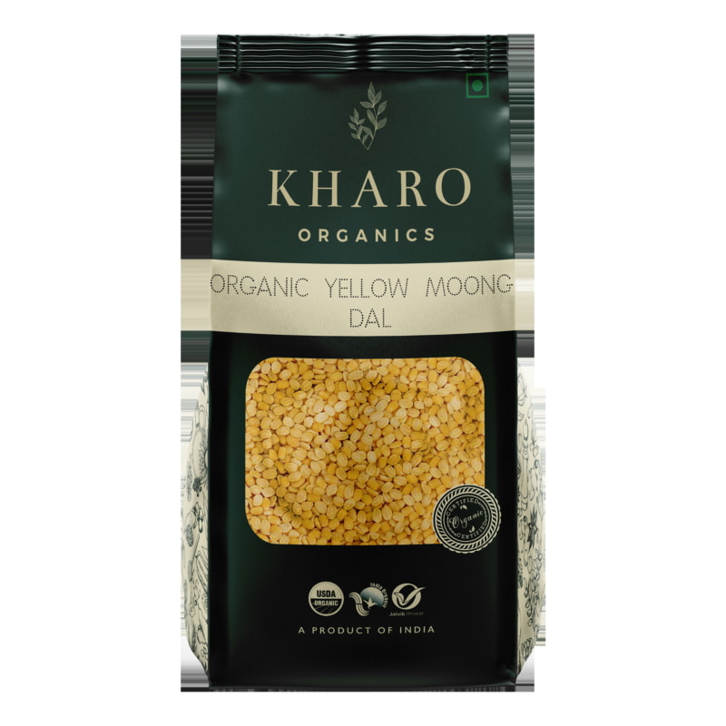 Orgenik: Shop Organic Yellow Moong Dal from the brand Kharo Organics