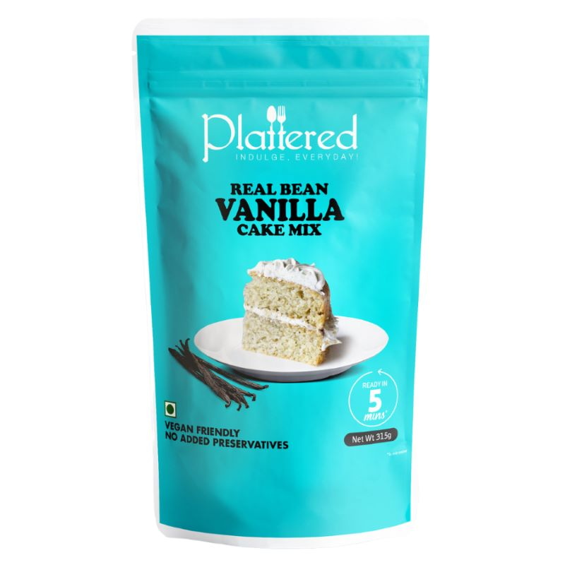 Orgenik: Shop Real Bean Vanilla Cake Mix from the brand Plattered