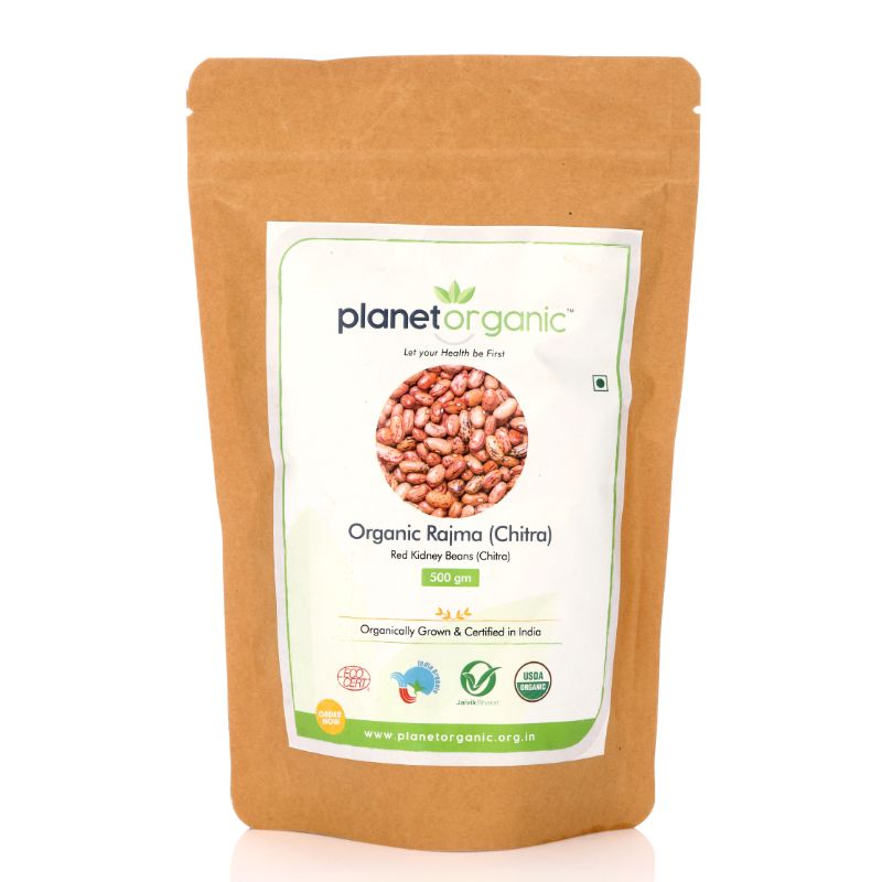 Orgenik: Rajma Chitra (kidney beans) from brand Planet Organic