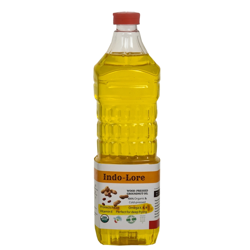 Orgenik: Certified Organic Cold-Pressed Groundnut Oil from brand Indo-Lore