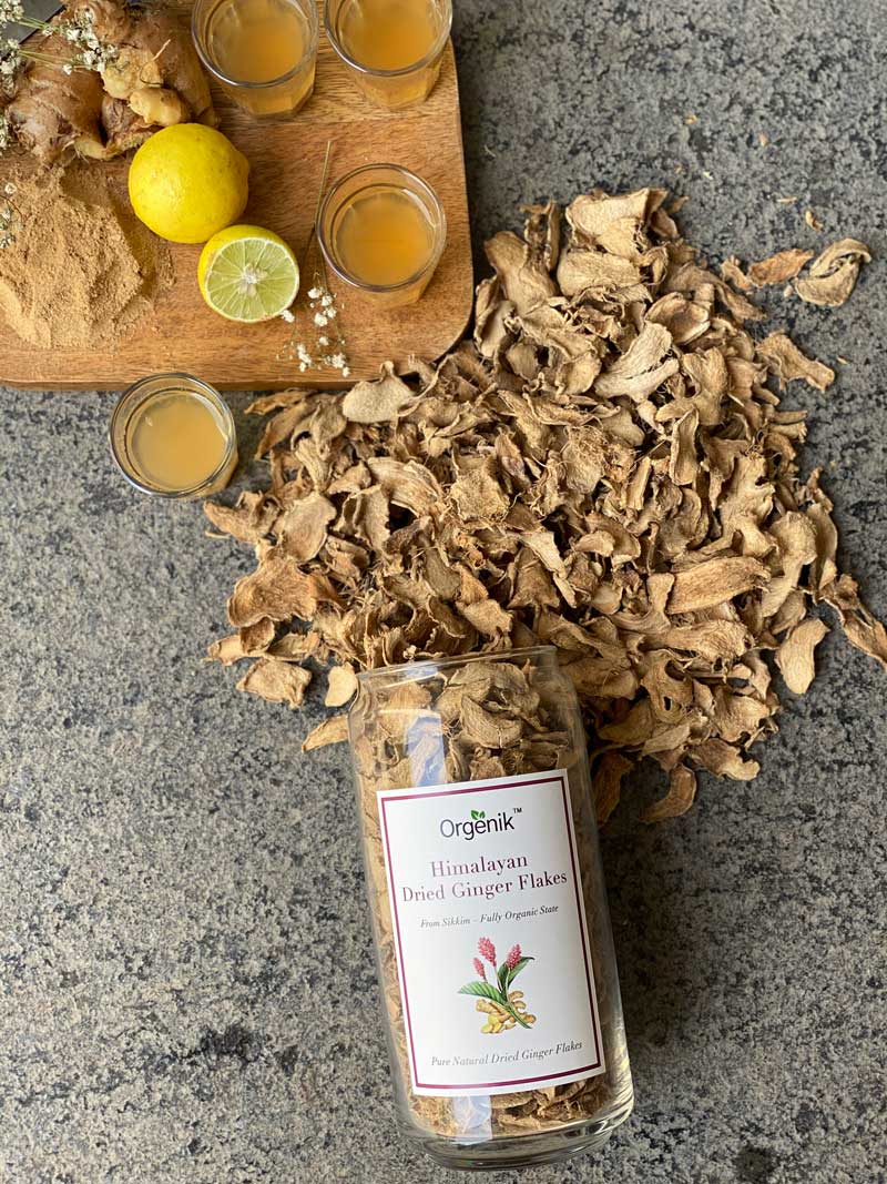 Orgenik: Shop Natural Himalayan Dried Ginger Flakes - Sikkim from the brand Orgenik