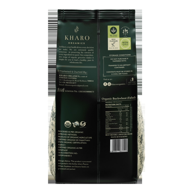Orgenik: Shop Organic Buckwheat Flour from the brand Kharo Organics