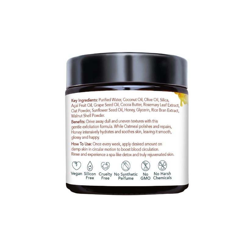 Orgenik: Shop Oatmeal & Honey Body Scrub from the brand Heart & Soul