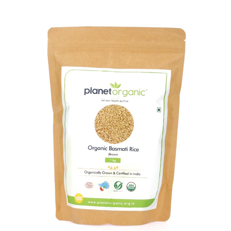 Orgenik: Basmati Rice (Brown) from brand Planet Organic