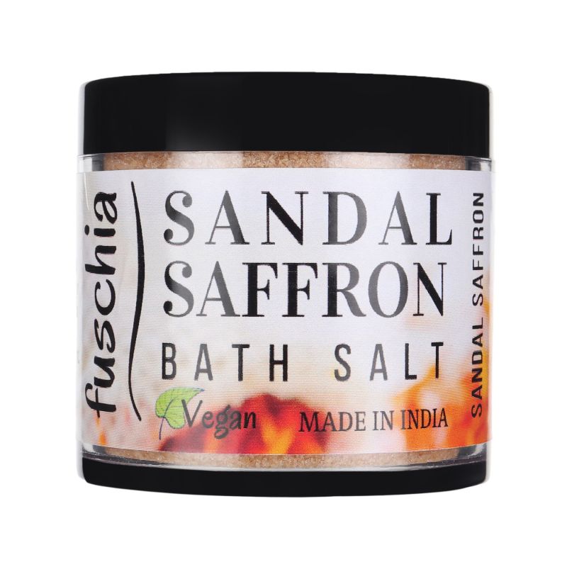 Orgenik: Sandal Saffron Bath Salt (100grams) from the brand Fuschia