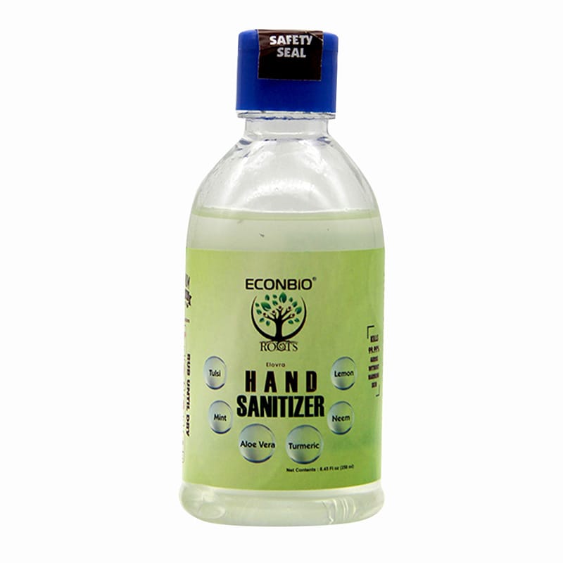Orgenik: Shop Elovra gel Hand Sanitizer 250 Ml (Pack Of 2) - ECONBIO ROOTS from the brand ECONBIO ROOTS