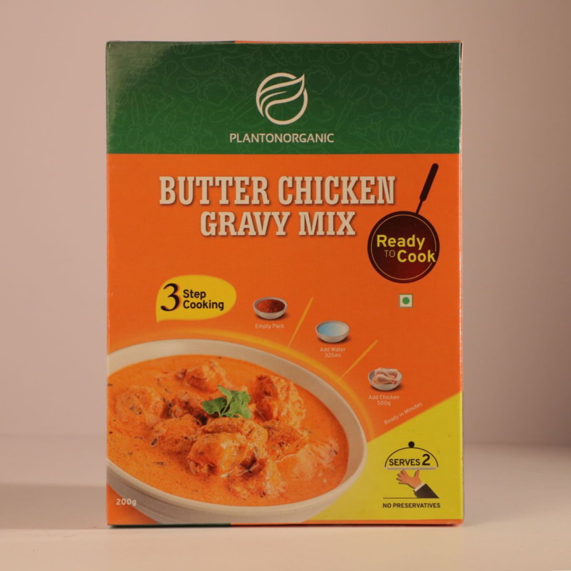 Orgenik: Shop Ready To Cook Butter Chicken Gravy Mix from brand Plantonorganic