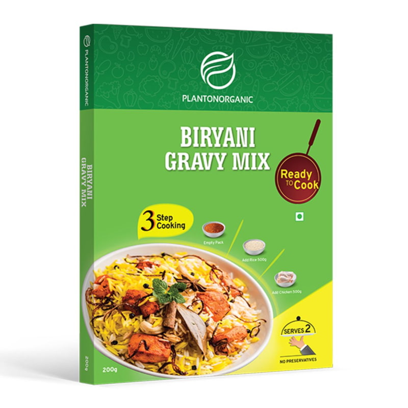 Orgenik: Shop Ready To Cook Biryani Gravy Mix from brand Plantonorganic