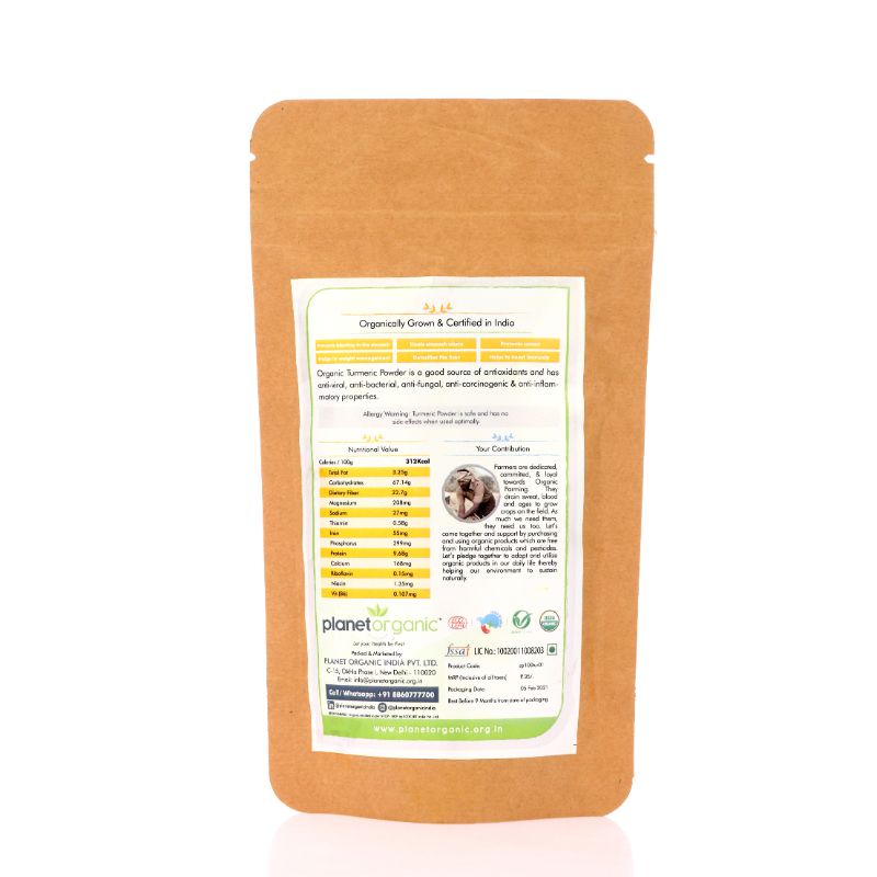 Orgenik: Turmeric Powder from brand Planet Organic
