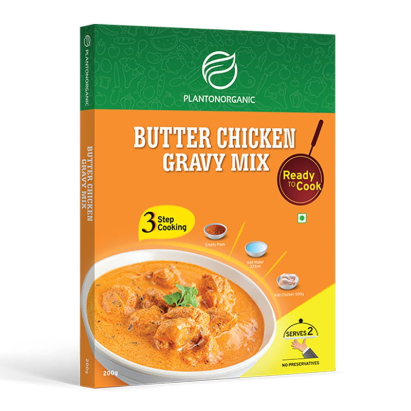 Orgenik: Shop Ready To Cook Butter Chicken Gravy Mix from brand Plantonorganic