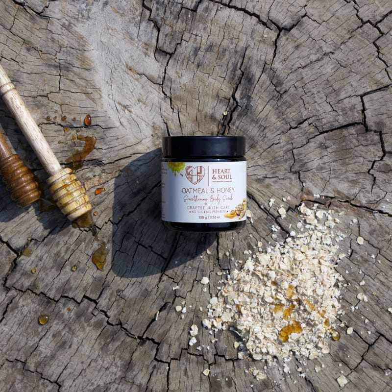 Orgenik: Shop Oatmeal & Honey Body Scrub from the brand Heart & Soul