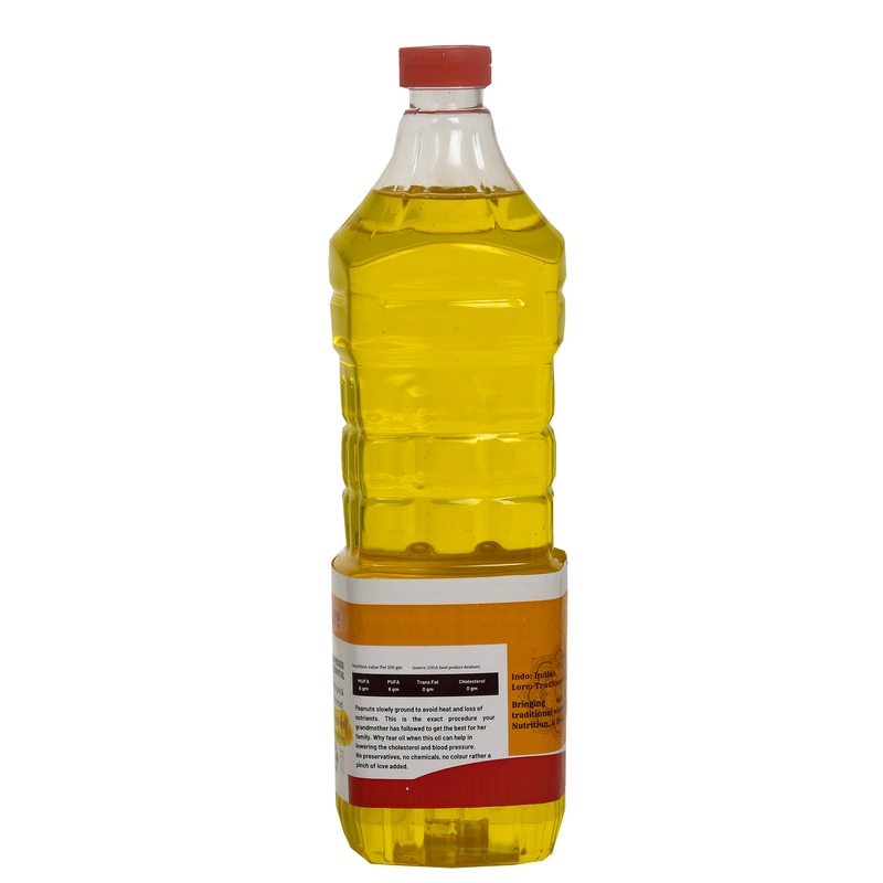 Orgenik: Certified Organic Cold-Pressed Groundnut Oil from brand Indo-Lore