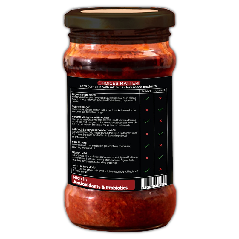 Orgenik: Shop Hot Schezwan Sauce from brand D-Alive